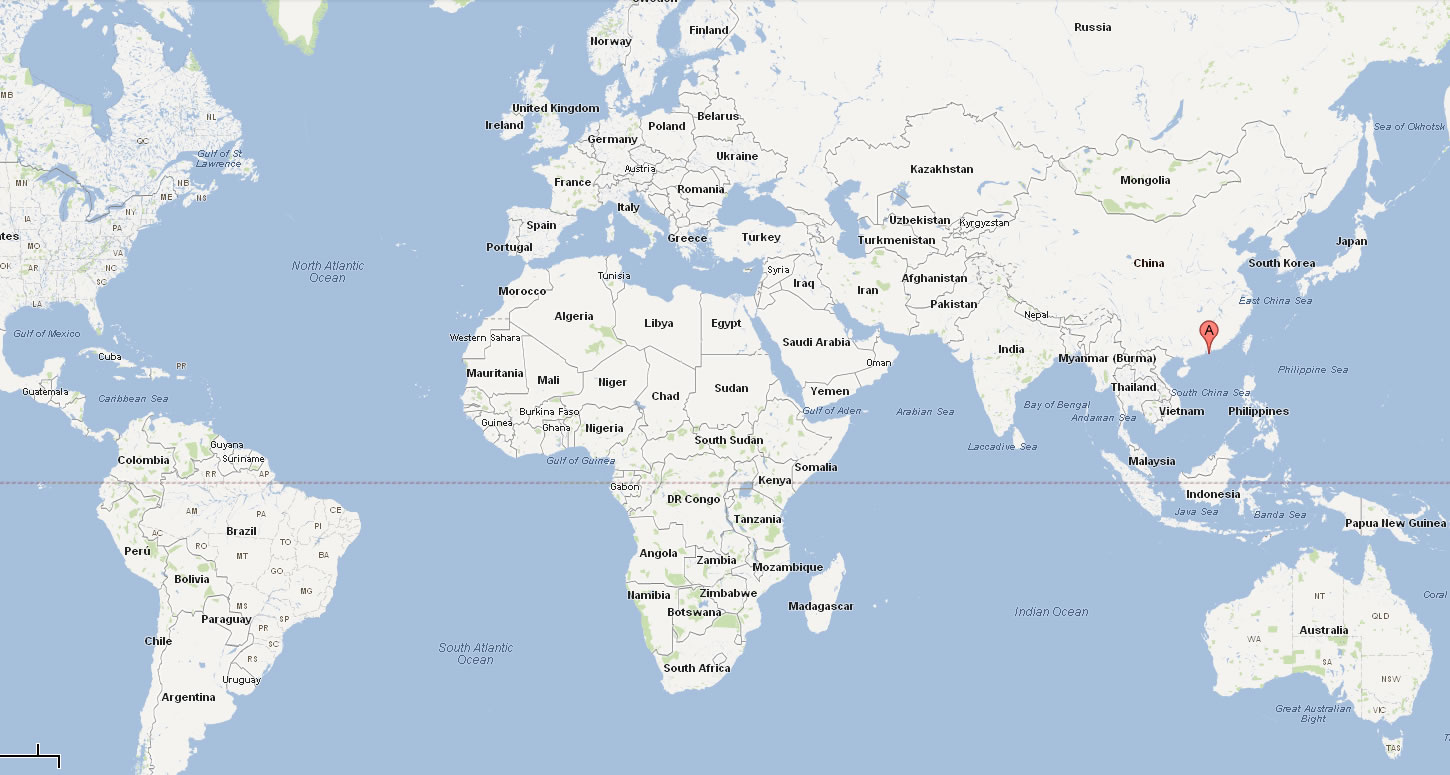Makao Haritası Dünya